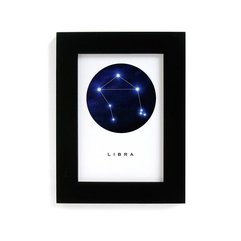 Let Love Luminous Constellation Luminous Painting Creative Birthday Gift Libra Scorpio Sagittarius - ของวางตกแต่ง - กระดาษ สีน้ำเงิน