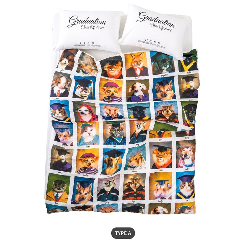 Yearbook bedding set - 寢具/床包 - 棉．麻 