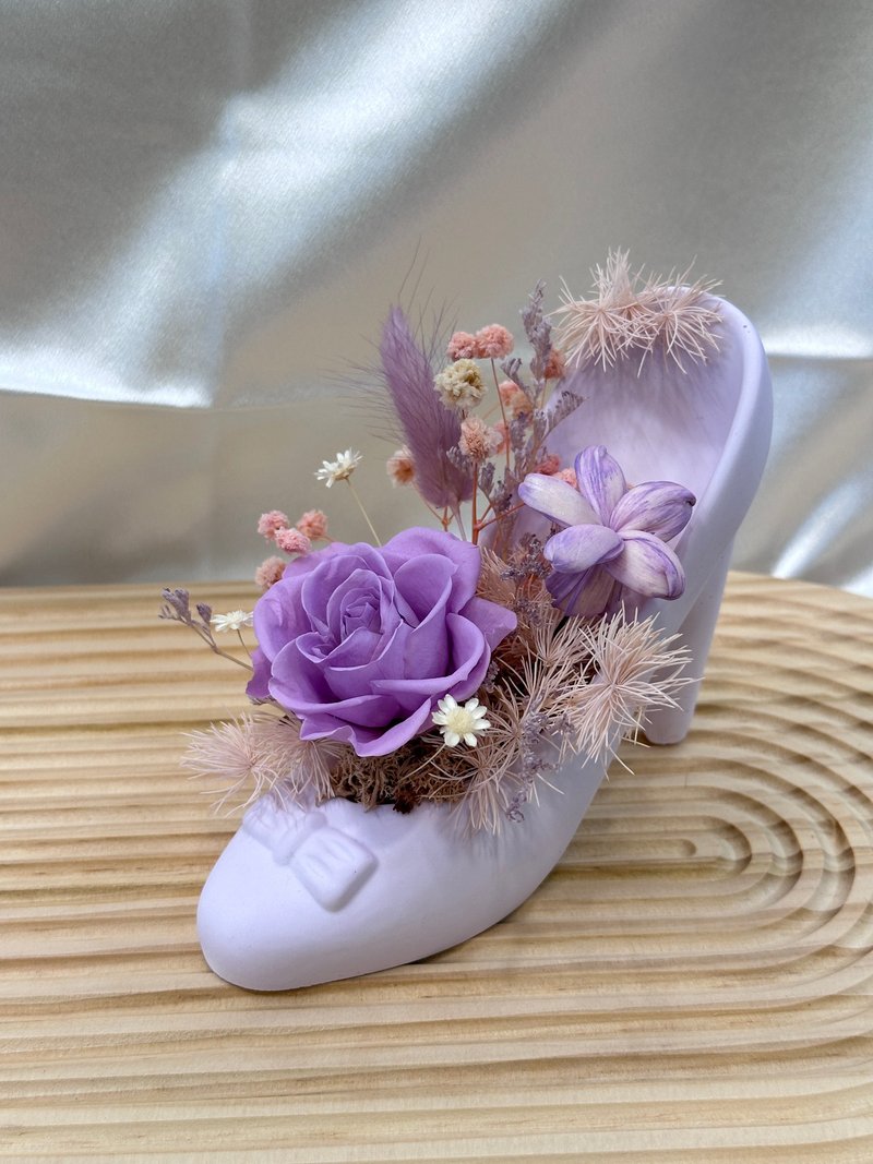 Preserved flower tall shoes diffuser flower pot material package - จัดดอกไม้/ต้นไม้ - พืช/ดอกไม้ 