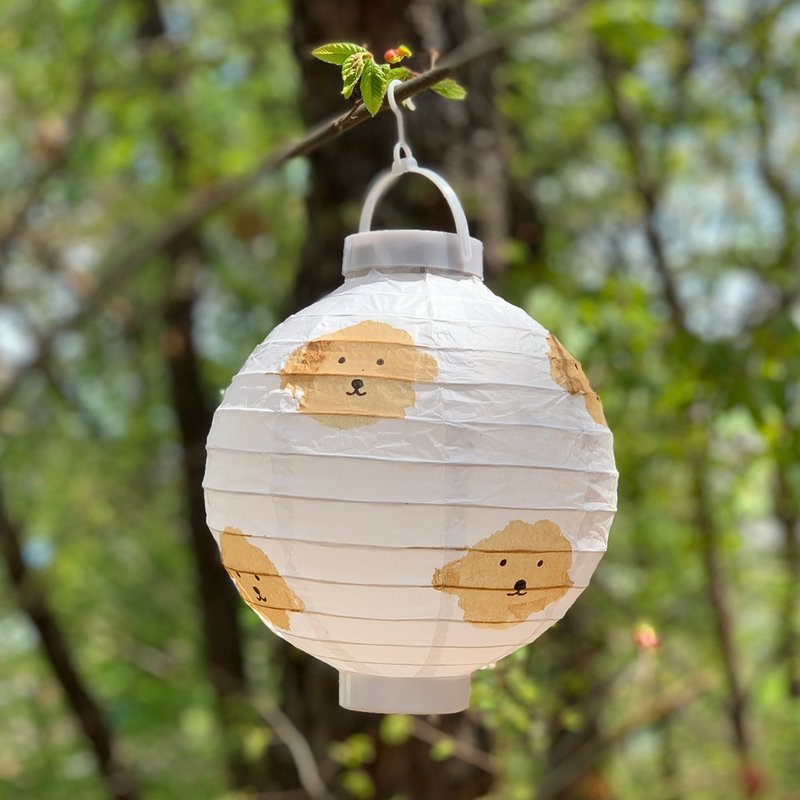 Hand painting paper lighting - โคมไฟ - กระดาษ ขาว