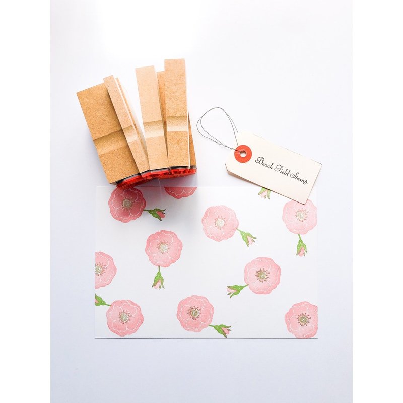 Wild rose stamp 5-piece set - Stamps & Stamp Pads - Other Materials 