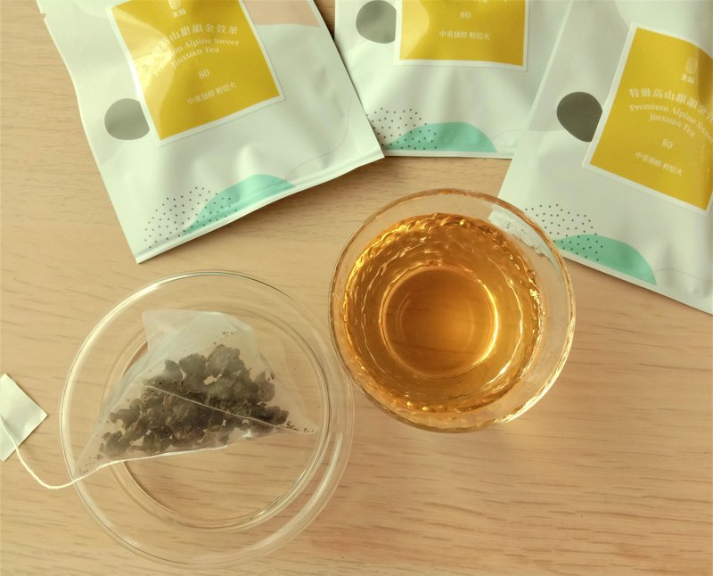 New product special high mountain sweet Jinxuan tea_original oolong tea bag with white tea added, 3 single bags - Tea - Plants & Flowers Green