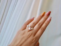 Japanese pearl, made in Japan, Akoya pearl ring, made in Japan, 18K gold, Japanese rare pearls, Akoya rare pearls, Denjia Treasure Shell Festival, Sunshine item direct item