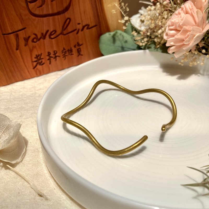 Laolin Groceries | Cloud Bronze Bracelet - สร้อยข้อมือ - ทองแดงทองเหลือง สีทอง