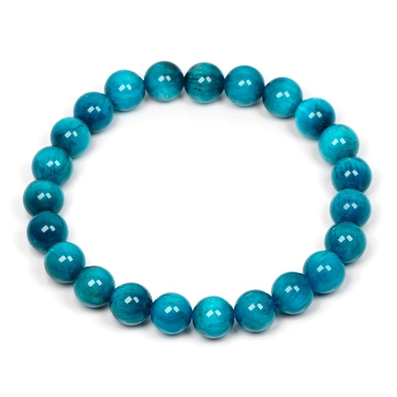 Apatite Greenish Blue 8mm Bracelets - Bracelets - Semi-Precious Stones Multicolor