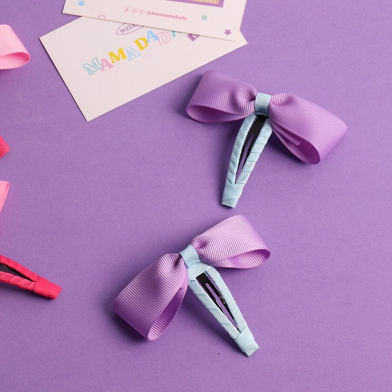 Tiny Bow Lilac-02 Brand mamadadado (handmade) - Hair Accessories - Polyester Purple