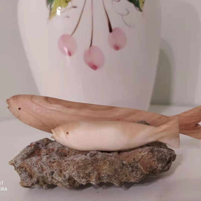 Praying Pisces - Wood Art - Items for Display - Wood Brown
