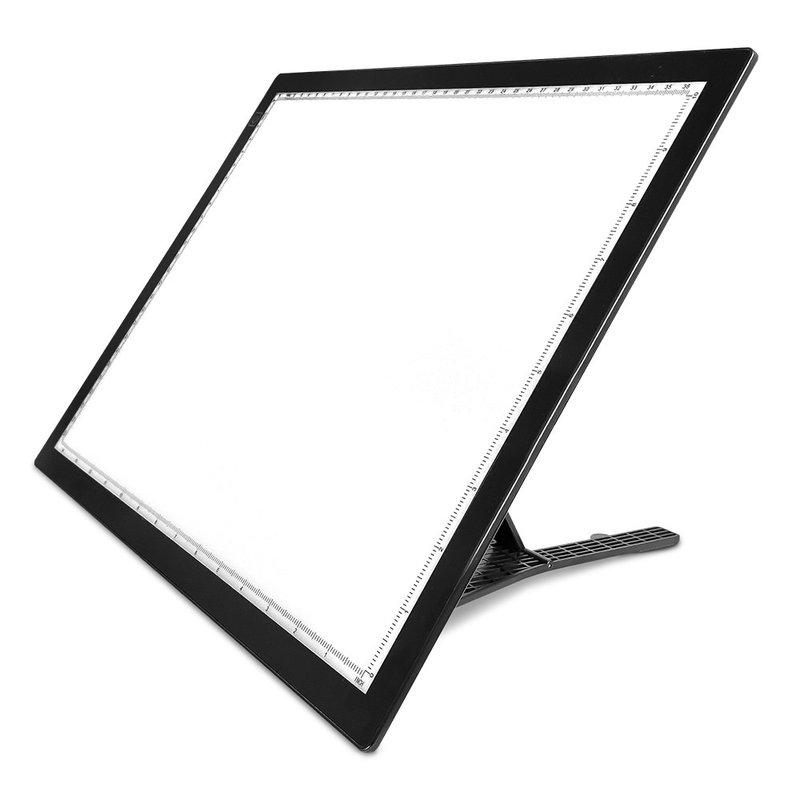 【GREENON】USB Rechargeable LED Lighting Tracing Board-A3 Bracket Design Tracing Board Drawing Pad - Gadgets - Acrylic White