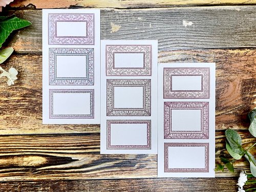 YENNNNY journal (art memo pack 3 types SET) frame in flower
