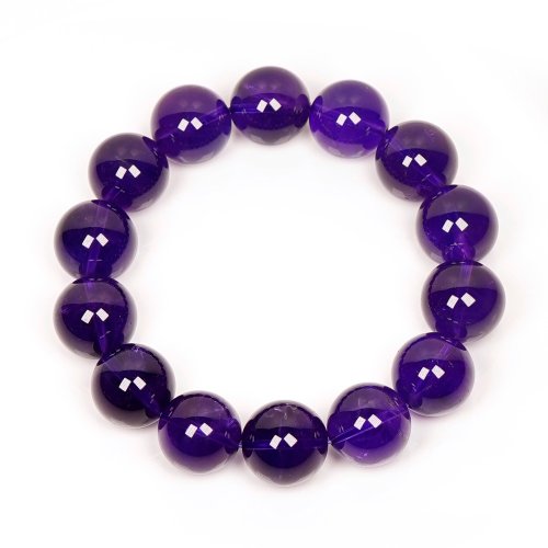 正佳珠寶 Gemsrich Jewelry 【正佳珠寶】紫水晶 頂級冰質濃紫 15mm 南非紫水晶手珠