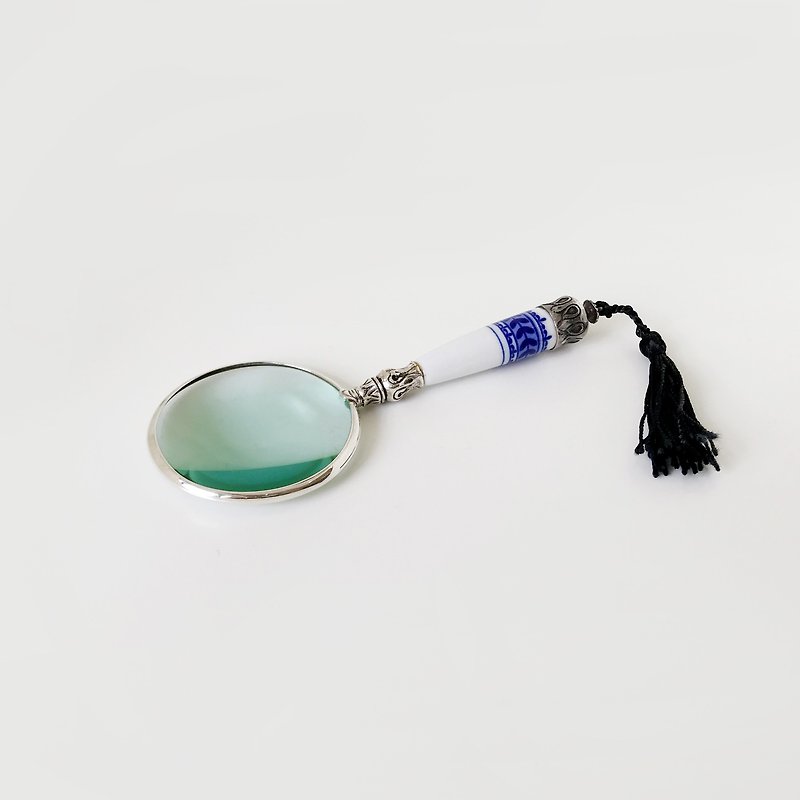 [Special offer] Early antiques - British handmade ancient elegant magnifying glass | Ari D. Norman - อื่นๆ - เงินแท้ สีเงิน