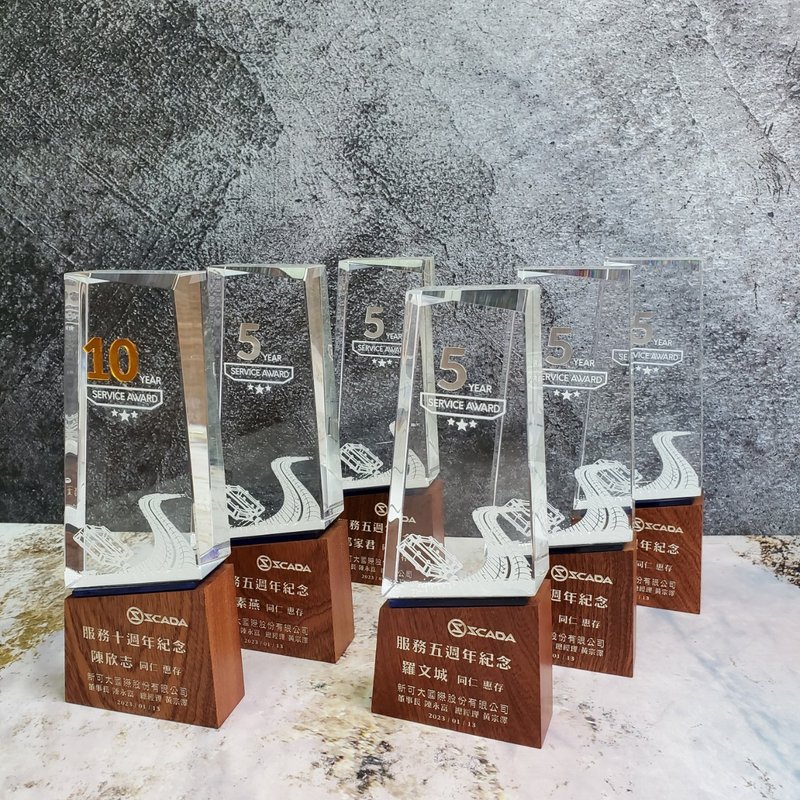 [Customized] Wooden trophy/trophy/ Acrylic/composite trophy/diamond polished - Other - Wood Brown
