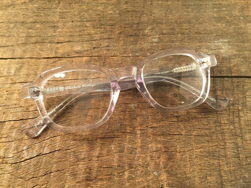 Absolute Vintage - Cox's Road (Cox's Road) thick-framed rectangular plate glasses - Crystal clear - Glasses & Frames - Plastic 