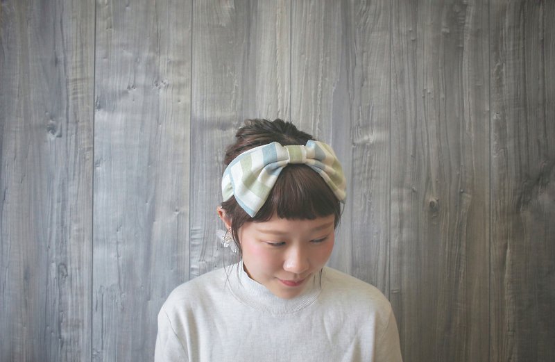 butterfly_stripes ribbon headband - Hair Accessories - Cotton & Hemp Multicolor