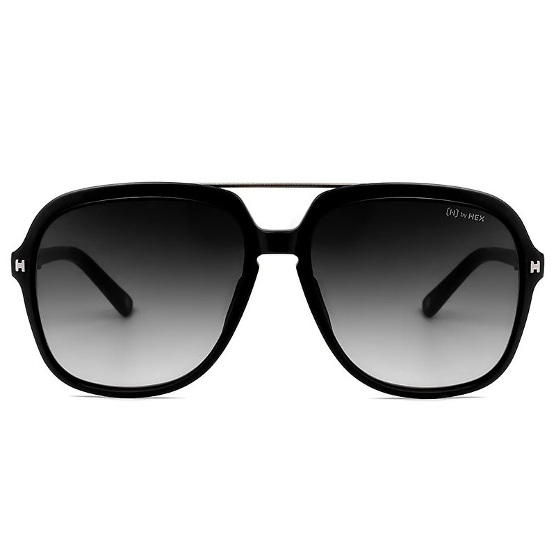 Sunglasses | Sunglasses | Classic Black Aviator Frame | Made in Taiwan | Plastic Frame Glasses - กรอบแว่นตา - วัสดุอื่นๆ สีดำ