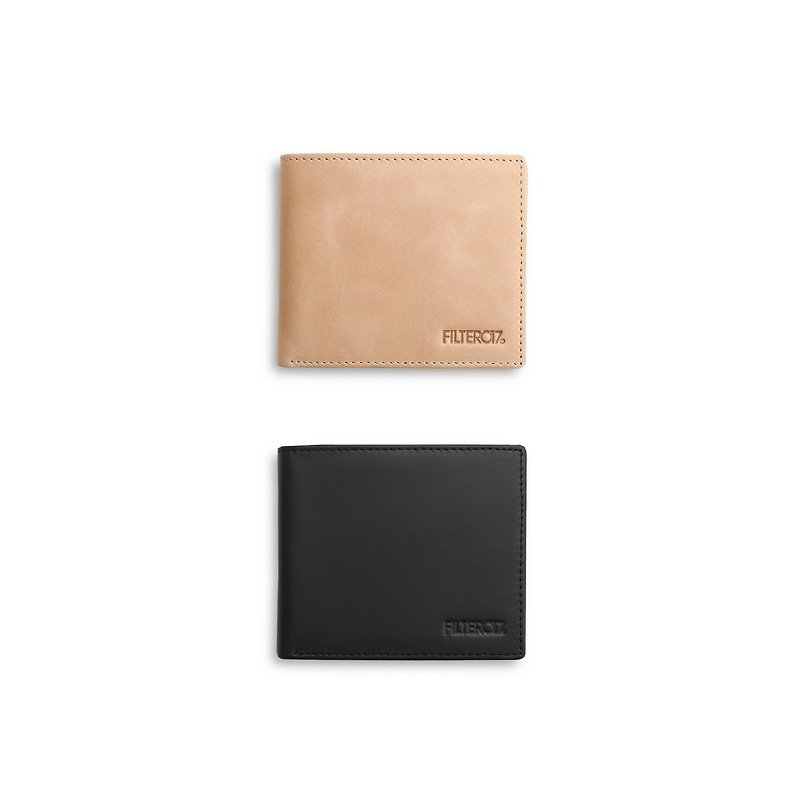 Filter017 Leather Wallet short leather folder - Wallets - Genuine Leather 