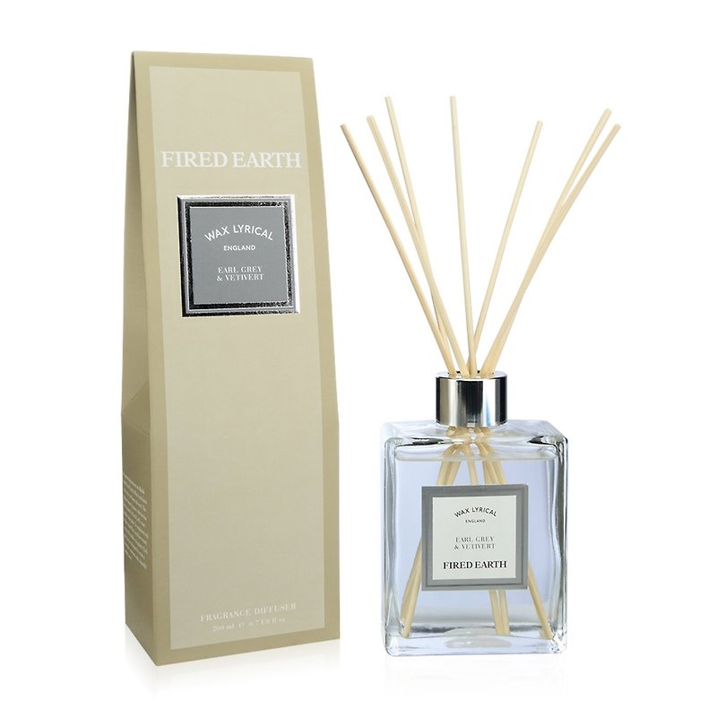 British Fragrance Fired Earth Series Earl Grey and Fragrant Roots - น้ำหอม - แก้ว 