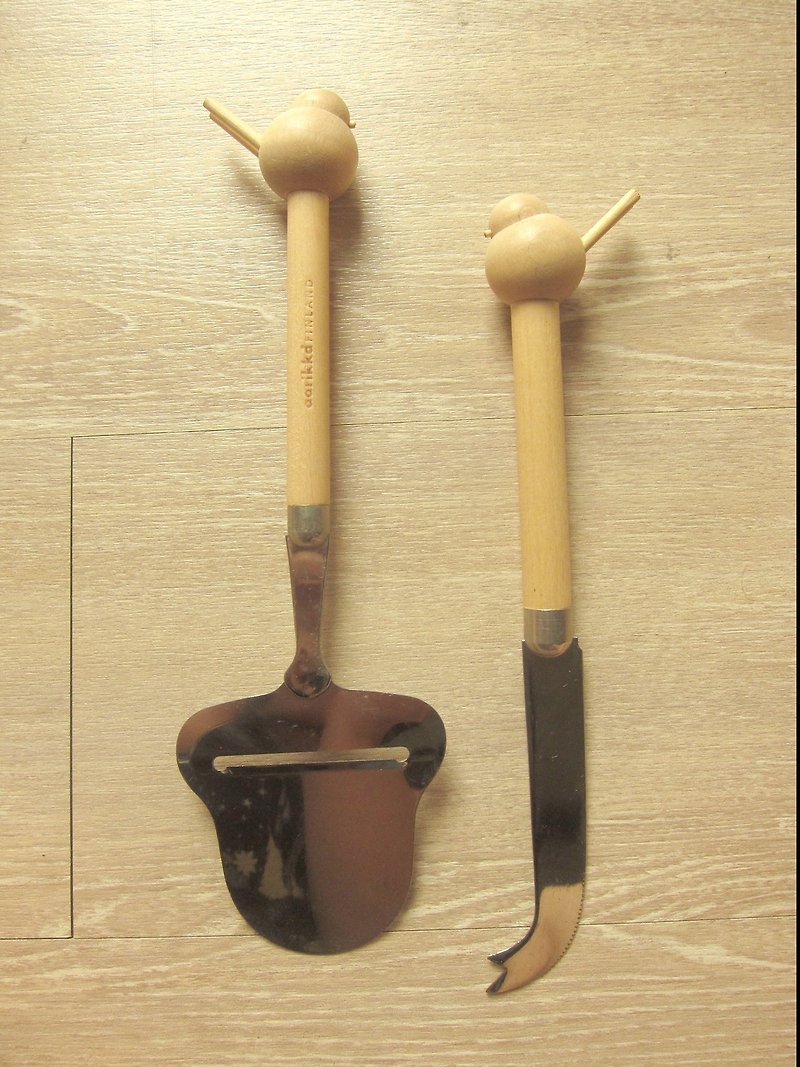 Finnish aarikka bird chopper group - Cutlery & Flatware - Wood Brown