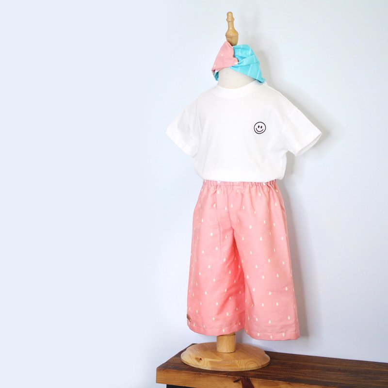 Samurai wide pants handmade custom children's clothing pants trousers LeShine [Handmade children's clothing series] - Pants - Cotton & Hemp 
