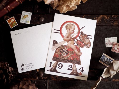 Reborn Antique 古董雜貨鋪 古董插畫家系列 復刻版明信片 D款 西元1924年美國插畫