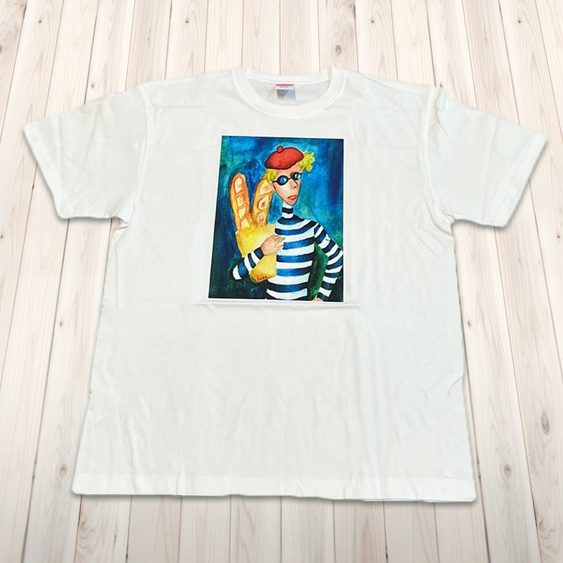 Yamamoto Fuka illustration T-shirt - Women's T-Shirts - Cotton & Hemp Multicolor