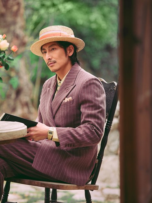 SOARIN 英国風レトロダブルブレストストライプスーツジャケット