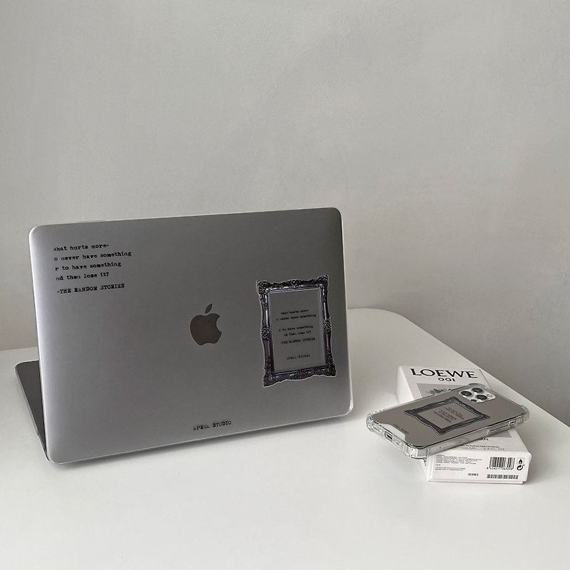 THE RANDOM STORIES MacBook Case APEEL STUDIO - Tablet & Laptop Cases - Plastic Transparent