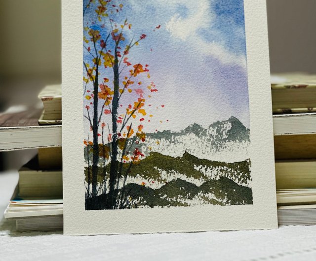癒しの絵　水彩画　原画 癒しの絵 水彩画