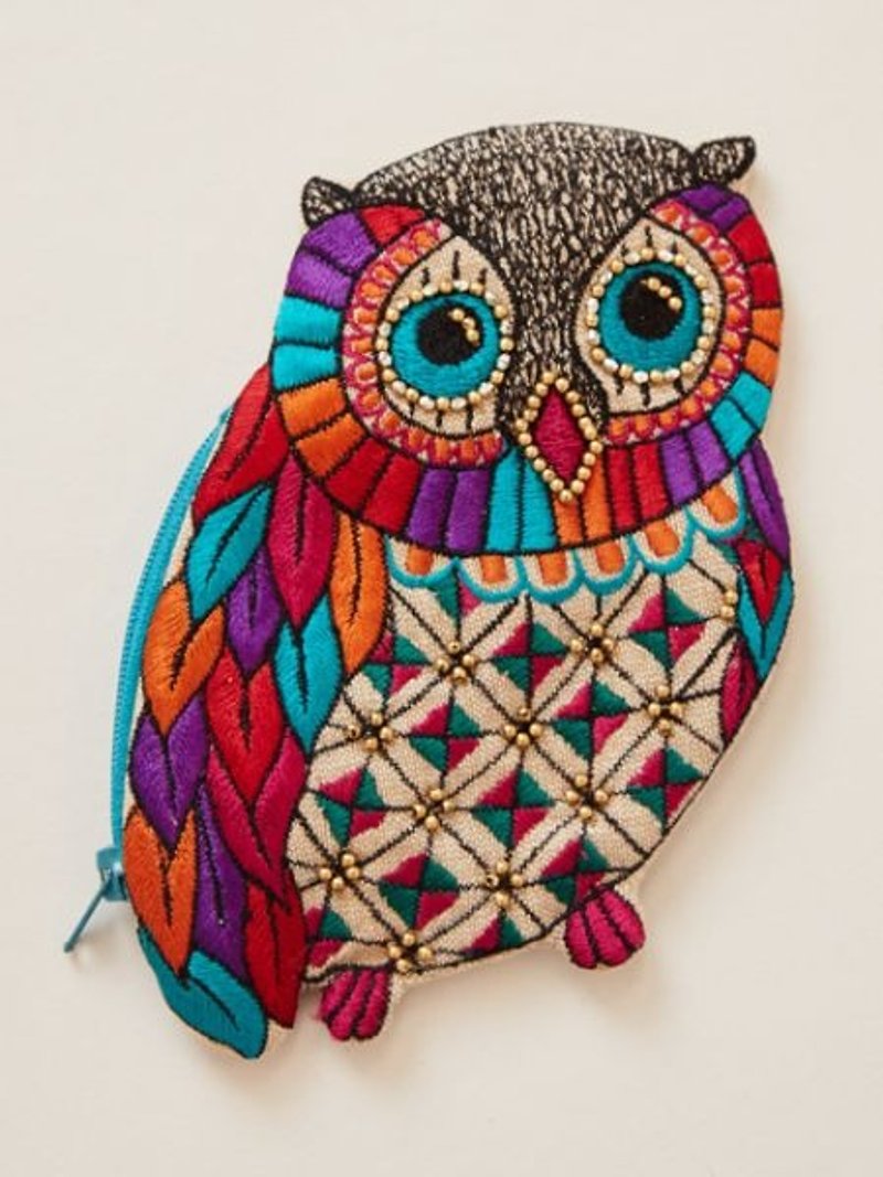 【Pre-order】 ☼ colorful owl purse ☼ (three-color) - Coin Purses - Other Materials Multicolor