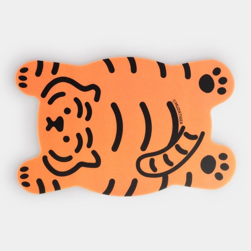 Plop Down Tiger Plop Down Tiger - Mouse Pads - Other Materials 