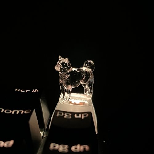 pridea 鍵帽, 狗, 日本狗, 透明, 清晰, 遊戲, 鍵盤, cherry MX
