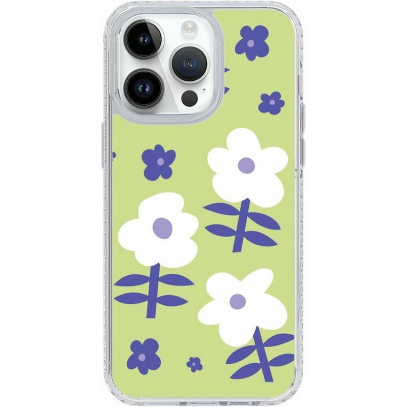 創意系列 閃耀花園 iPhone16 Samsung S25氣墊標準防摔鏡面手機殼 - 手機殼/手機套 - 塑膠 多色