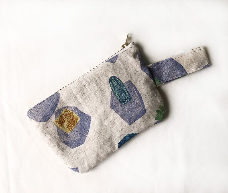 Take away - cactus specials - a handmade purse morning handbag debris package - Clutch Bags - Cotton & Hemp Multicolor