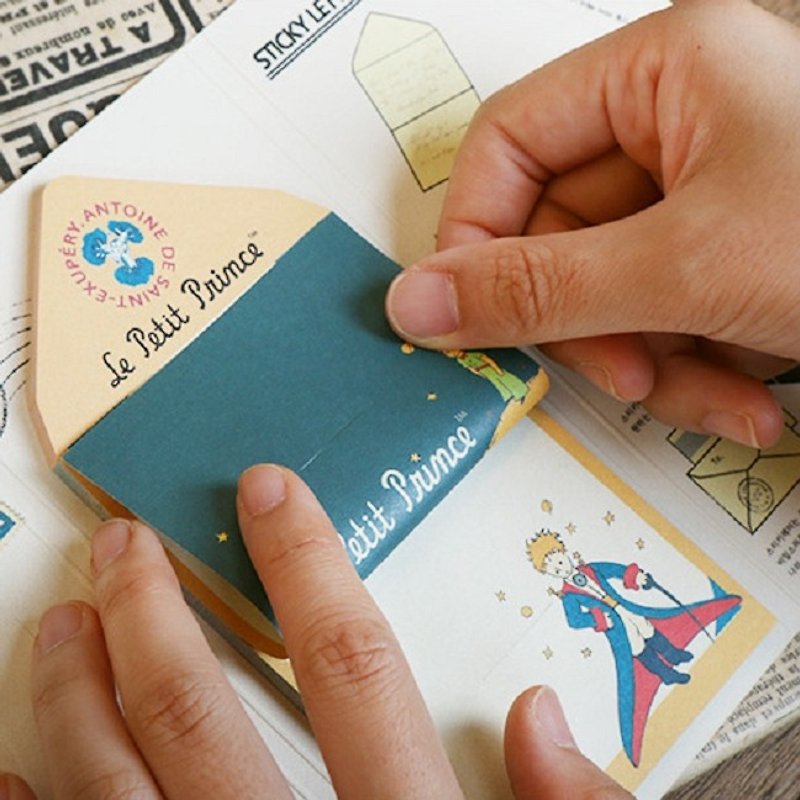 7321Desgin- time classic stationery card set - Little Prince, 7321-09749 - กระดาษโน้ต - กระดาษ สีน้ำเงิน