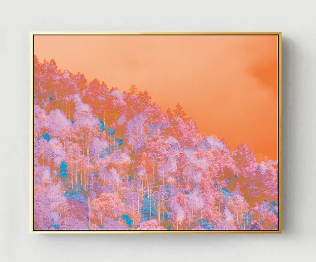 桃の雪。おとぎ話のパウダーフォレスト写真/カラーエスニックスタイル