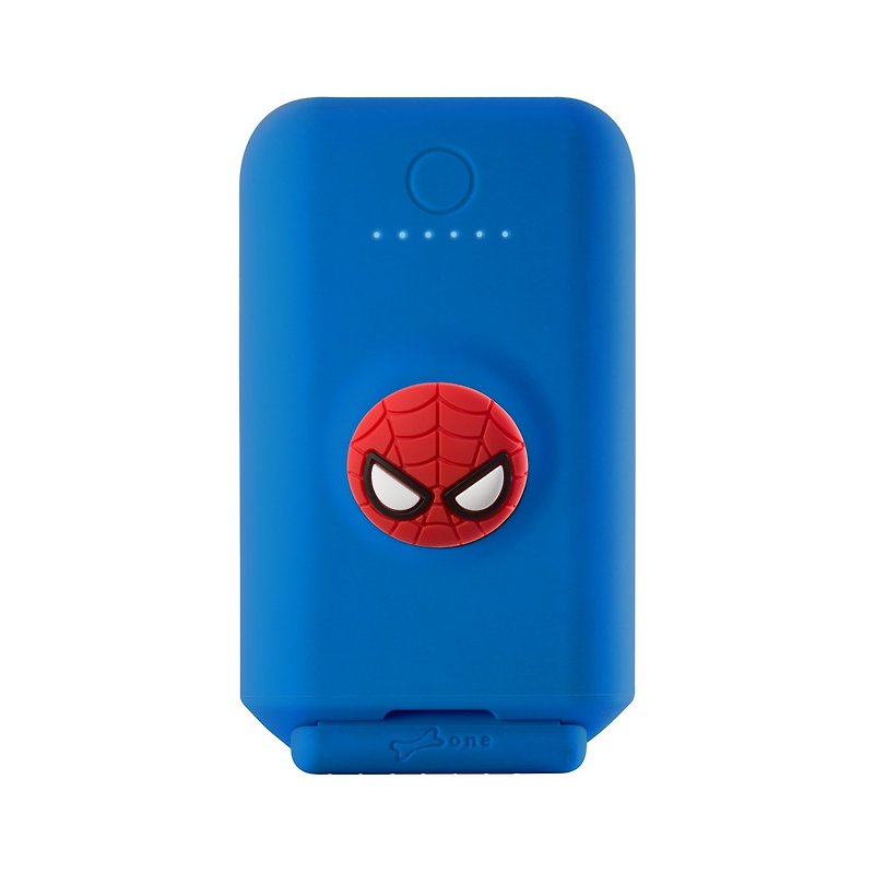3.1A Stand Up Power Bank 10050mAh-Spiderman - ที่ชาร์จ - โลหะ สีน้ำเงิน