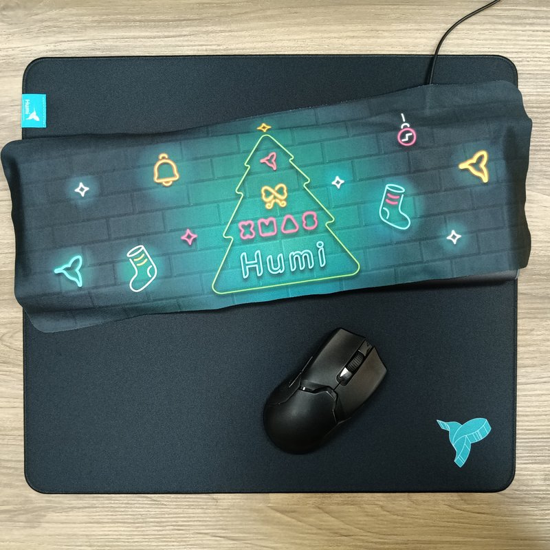 【クリスマス限定-快適体験セット】Poronマウスパッド＋キーボードダストカバー/クリスマスギフト/プレゼント - マウスパッド - サステナブル素材 ブラック