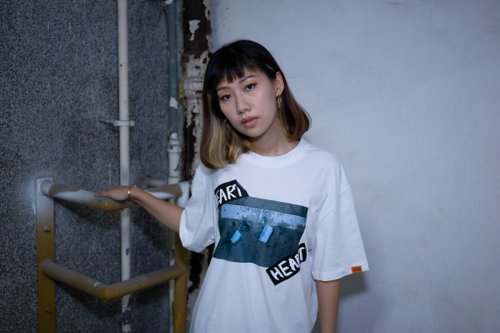 PSYCHO 正常極有限公司 心 220gsm全有機棉Tee
