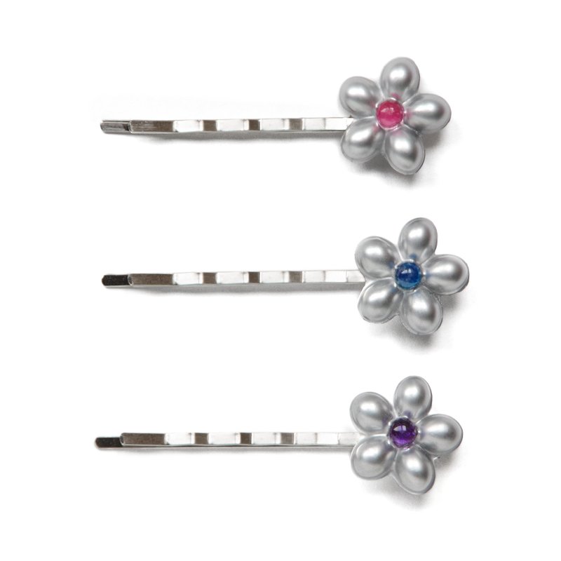 KDNP 3D Modeling_02 Hair Pin - Hair Accessories - Resin Silver