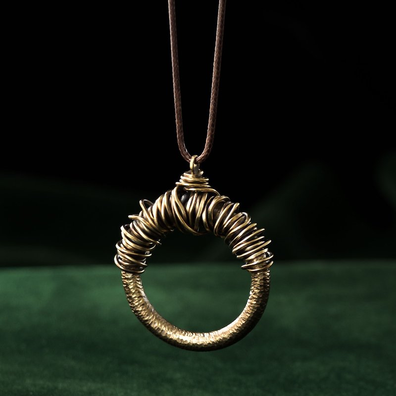 [Soid Studio Appropriate Product] Bronze Necklace - Winding - Necklaces - Copper & Brass 