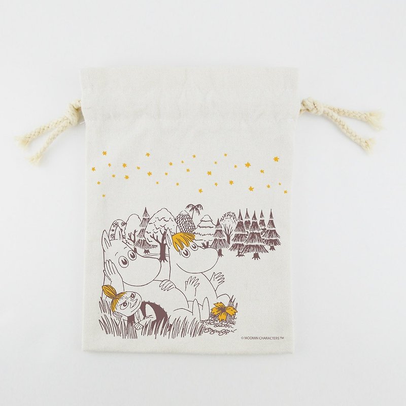 Moomin 噜噜 米 Authorization-Beam Pocket (Large) [A Midsummer Night] - อื่นๆ - ผ้าฝ้าย/ผ้าลินิน สีนำ้ตาล