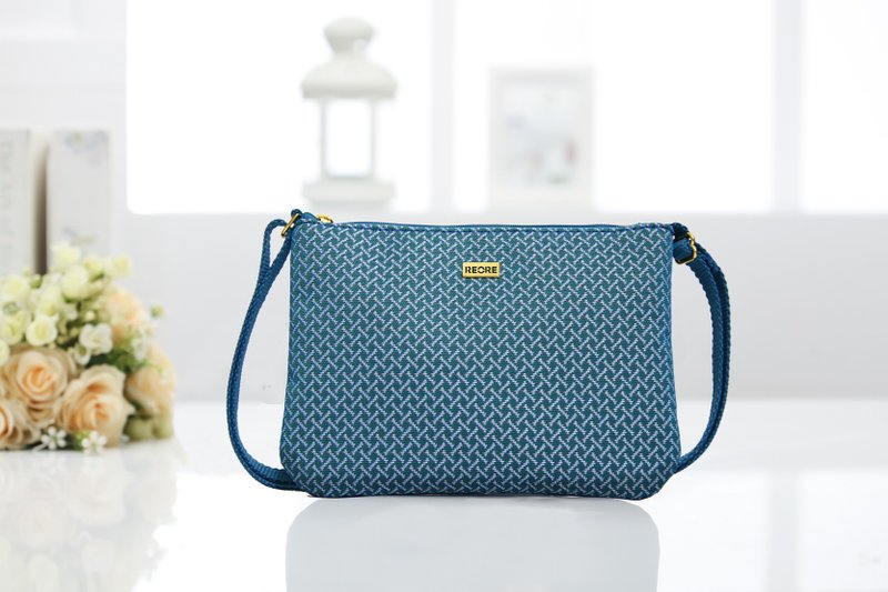 Handmade Crossbody Bag  /  Jacquard Weave / Water Repellent - Messenger Bags & Sling Bags - Other Materials 