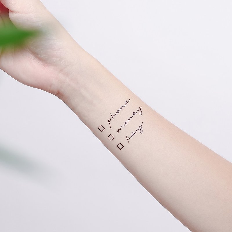 刺青紋身貼紙 / 日常清單 Surprise Tattoos - 紋身貼紙 - 紙 黑色