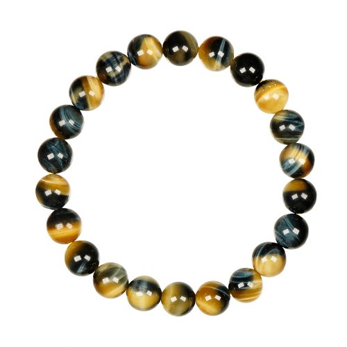 正佳珠寶 Gemsrich Jewelry 【正佳珠寶】金藍虎眼石 高品雙色 8mm 金藍虎眼手珠