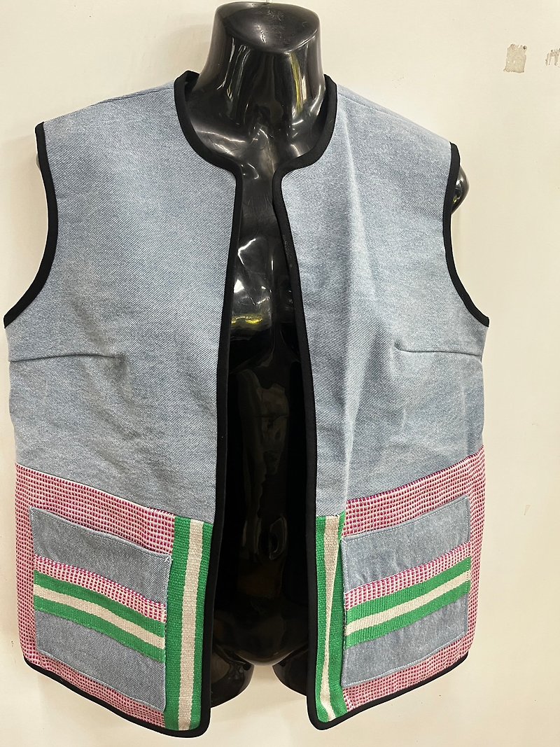Aboriginal/Sediq/Weaving/Customized vest - เสื้อกั๊กผู้หญิง - ผ้าฝ้าย/ผ้าลินิน 