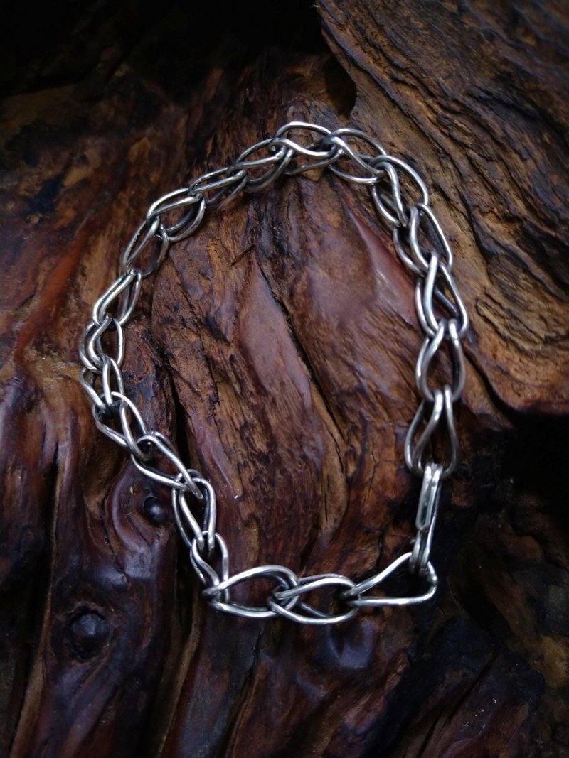 Sterling silver simple style bracelet - Bracelets - Silver 