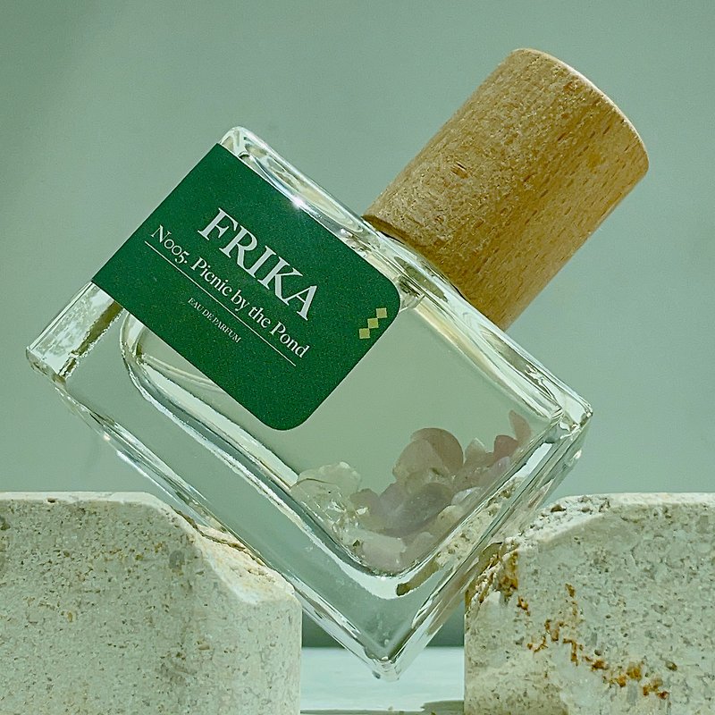 NO.005 池のピクニック イチジクの葉 天然クリスタルエナジー香水 - 香水 - コンセントレート・抽出物 