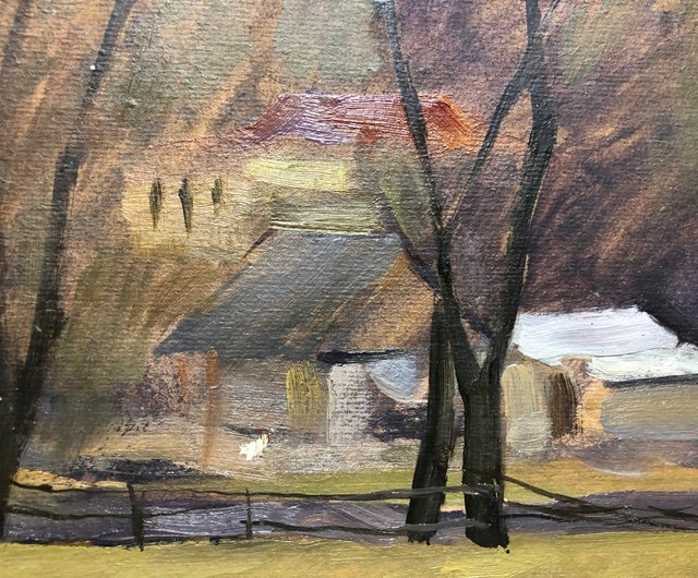 油絵カルパティア山脈