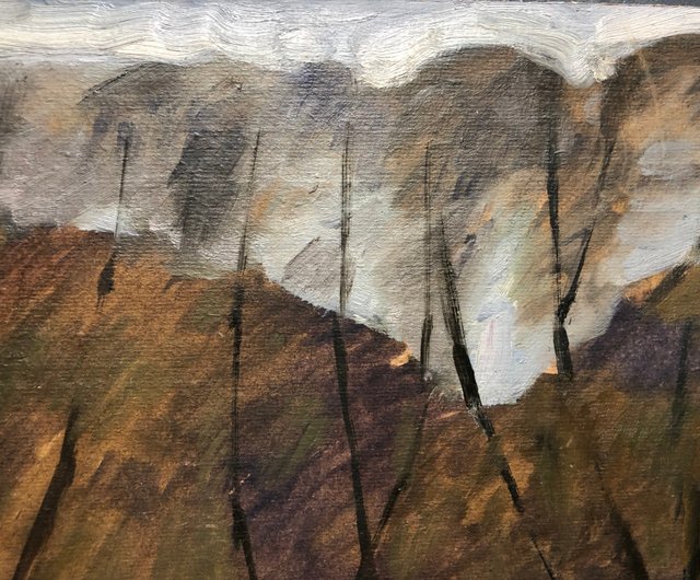 油絵カルパティア山脈