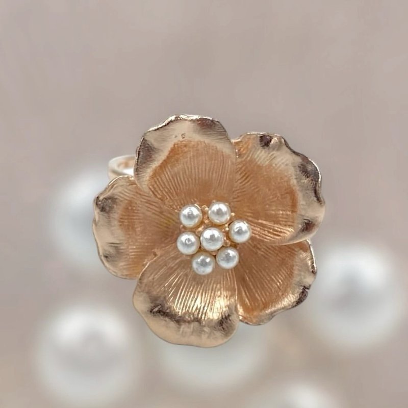 梅花_戒指 - 戒指 - 其他金屬 金色